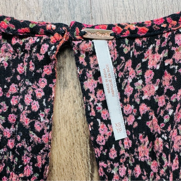 Free People Floral Boho Jumpsuit Cullotte Cut size XS - Picture 7 of 7
